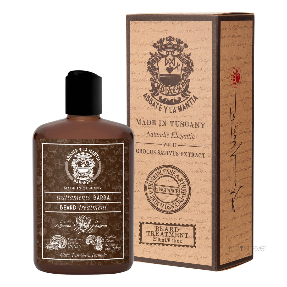 Abbate Y La Mantia Shampoo Til Skæg   Hår  Antibakteriel  250 Ml