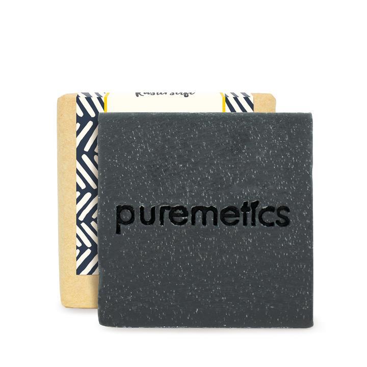 Puremetics   Barbersæbe Med Charcoal